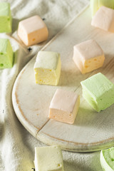 Homemade Square Fruity Colorful Marshmallows