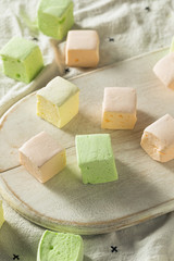 Homemade Square Fruity Colorful Marshmallows