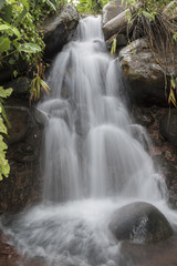 Fototapeta premium Nature waterfall after rain