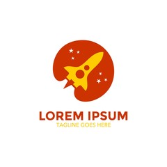 Unique Rocket Logo Template