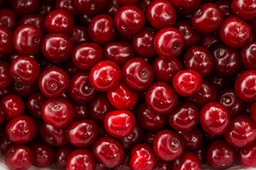 Backround of ripe cherries