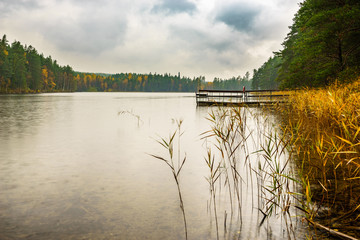 Försjön lake in Sweden in autumn 
