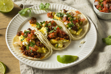 Homemade Chorizo Breakfast Tacos
