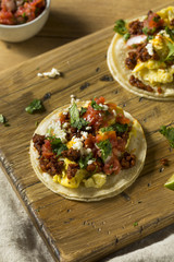 Homemade Chorizo Breakfast Tacos