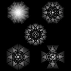 Geometry minimalistic artwork poster with simple shape and figure