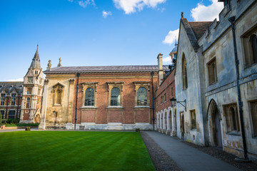 Fototapeta na wymiar Old architecture of Cambridge city in England