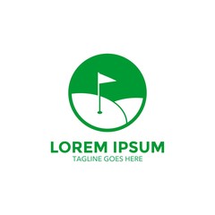 unique golf logo template