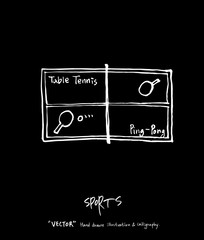 스포츠 포스터 / 손으로 그린 스포츠 그림