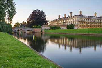 Obraz premium River cam at Cambridge city in England 