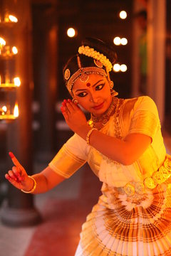 mohiniyattam or dance of the enchantress is the classical dance form of kerala,distinct for the graceful body movements