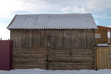 Khuzhir village near Lake Baikal, Russia Mar 2018