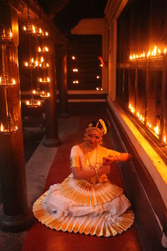 mohiniyattam or dance of the enchantress is the classical dance form of kerala,distinct for the graceful body movements