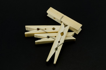 Clothespin on a dark background.