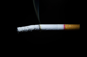 Cigarette on a dark background