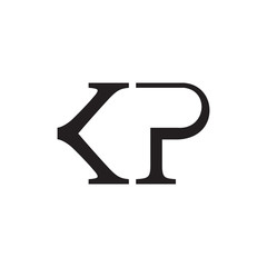 KP logo letter vector design 