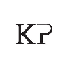 KP logo letter vector design 