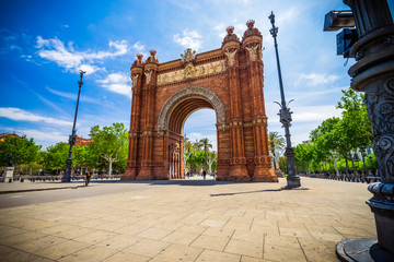 Triumph Arch of Barcelona, Spain
