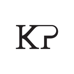 KP logo letter vector design 