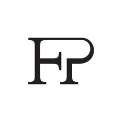 FP logo letter vector design