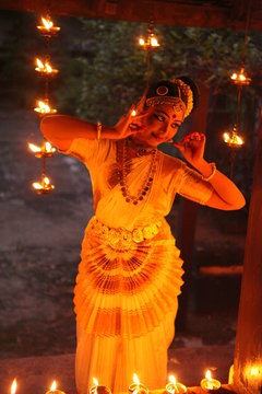 mohiniyattam or dance of the enchantress is the classical dance form of kerala,distinct for the graceful body movements