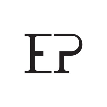 EP letter logo vector design