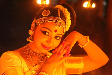 mohiniyattam or dance of the enchantress is the classical dance form of kerala,distinct for the graceful body movements