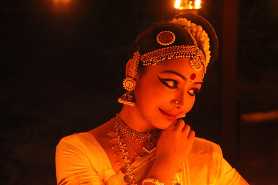 mohiniyattam or dance of the enchantress is the classical dance form of kerala,distinct for the graceful body movements