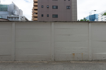 Fototapeta na wymiar street wall background ,Industrial background, empty grunge urban street with warehouse brick wall