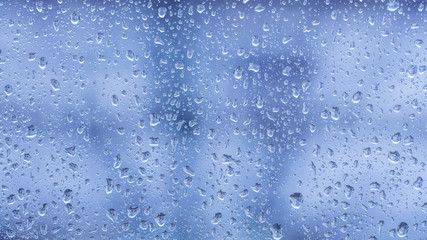 rainy days ,rain drops on the window surface 