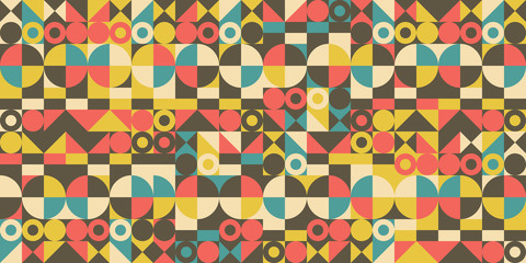 Abstract colorful geometric design. Vector illustration. Pattern can be used as a template for brochure, annual report, magazine, poster, presentation, flyer and banner.