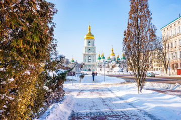 St. Sophia's Cathedral in Kiev | Ukraine  - obrazy, fototapety, plakaty