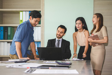 Business meeting of business people.