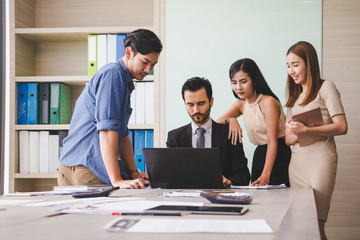 Business meeting of business people.