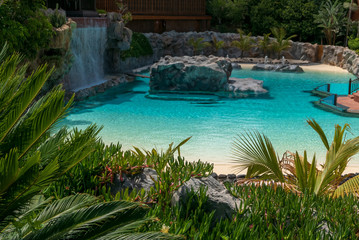 Small pool with turquoise water.