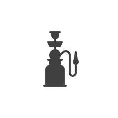 Shisha Pipe vector icon. filled flat sign for mobile concept and web design. Smoking and Vaping simple solid icon. Symbol, logo illustration. Pixel perfect vector graphics