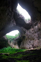 Devetashka cave in Bulgaria, near Lovech. Natural attractions Bulgaria
 - obrazy, fototapety, plakaty