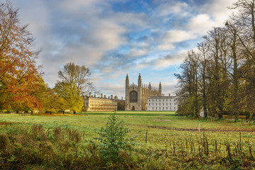 Fototapeta na wymiar Kings College in autumn.Cambridge,UK