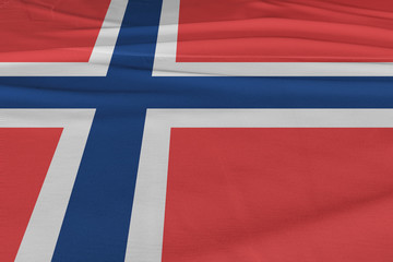 Isolated Norway Flag waving, 3D Realistic Norway Flag Rendered