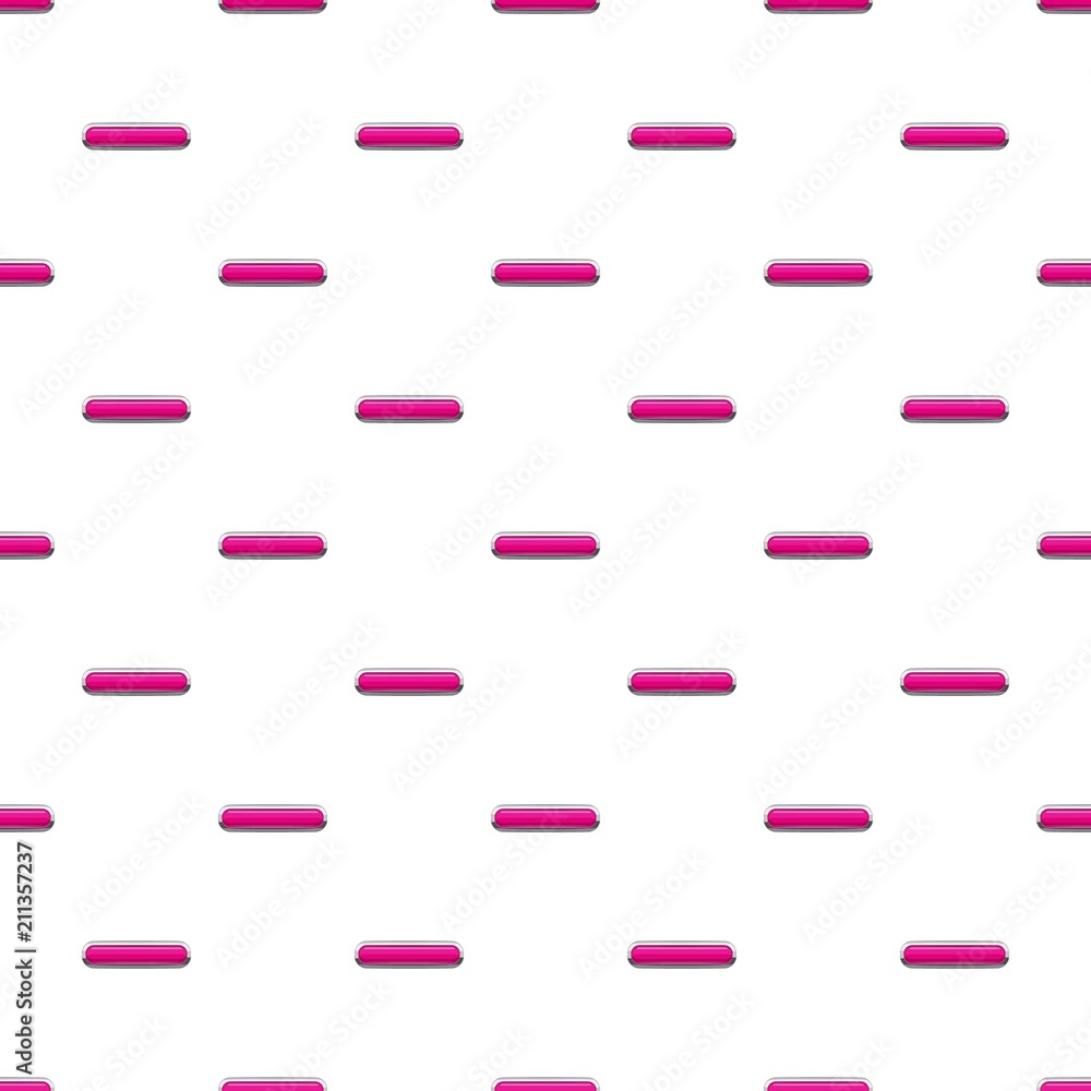 Aufkleber pink rectangular button pattern seamless repeat in cartoon style vector illustration