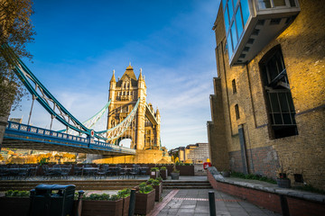 Fototapeta na wymiar Tower Bridge in the morning in London, England 