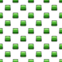 Light green square button pattern seamless repeat in cartoon style vector illustration
