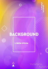 Modern abstract colorful geometric background. Shapes with trendy gradients composition for your design. 