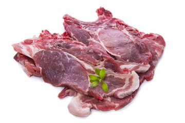 bristle chops isolated on white