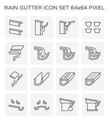 rain gutter icon