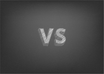 VS screen. Vector illustration.