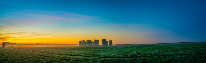 Panorama of Stonehenge in winter | England