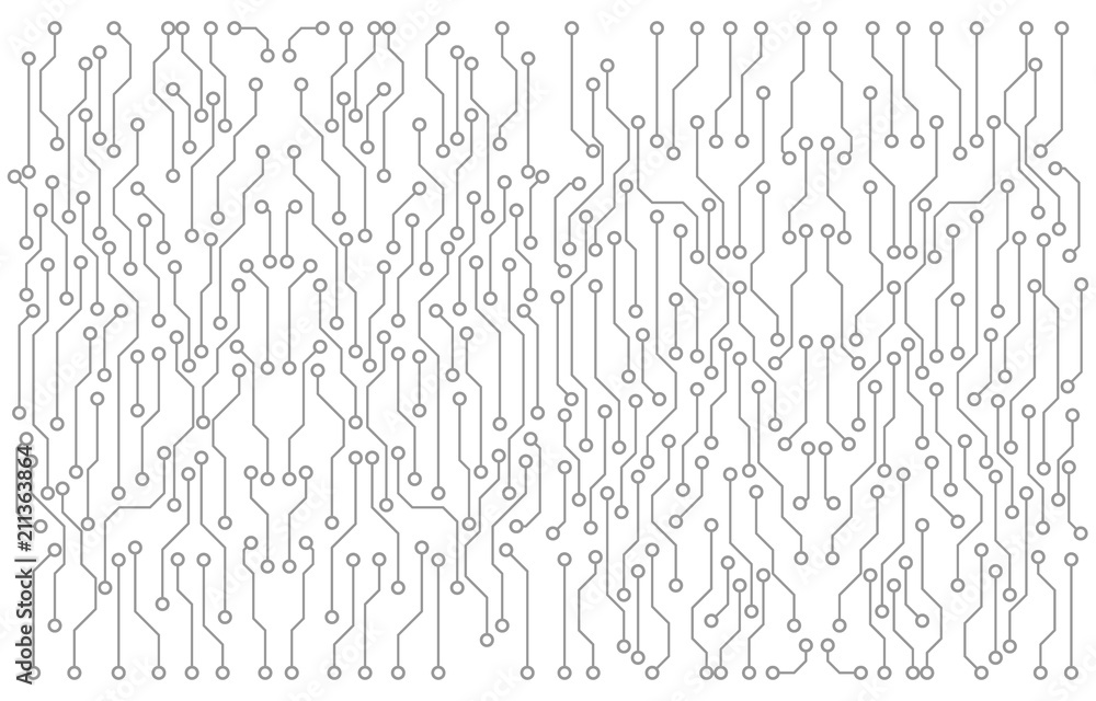 Poster Circuit Board Hi Technology Grayscale Color Tone Pattern Vector Background