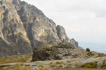 rock mountain range in High Tatras
