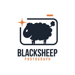Black Sheep Photography Logo Symbol