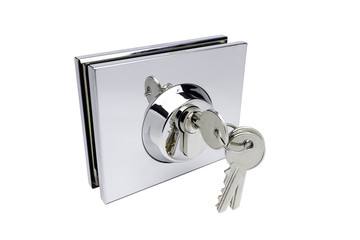 Isolated metal door lock with keys